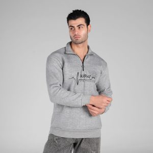 بلوز دورس نیم زیپ مردانه طرح دار مدل 48944