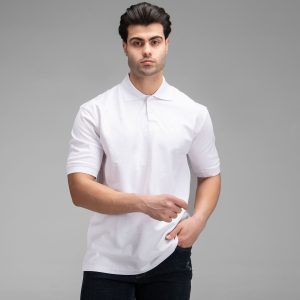 پولوشرت مردانه سفید جودون ساده Polo مدل 49532