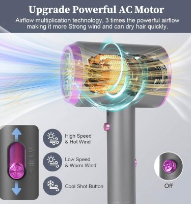 سشوار مسافرتی طرح Dyson Supersonic مدل 48014