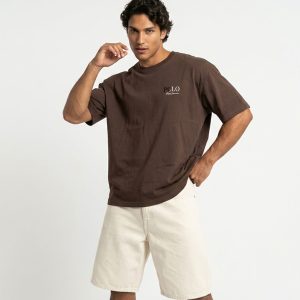 تیشرت Polo یقه گرد مردانه نخ پنبه طرح دار مدل 50143