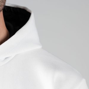 هودی مردانه کلاه دار سفید طرح دار Balenciaga مدل 48905