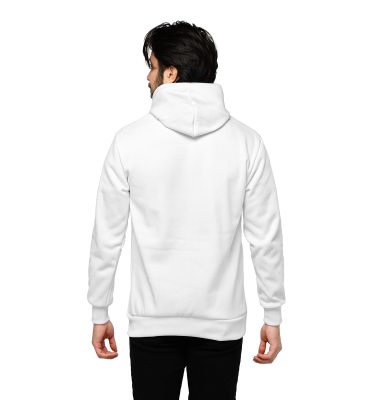 هودی کلاه دار سفید گلدوزی شده Polo مدل 46685