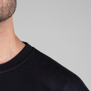 بلوز دورس مردانه یقه گرد طوسی طرح دار مدل 49194