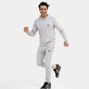 ست مردانه هودی و شلوار Nike ساده مدل 48617
