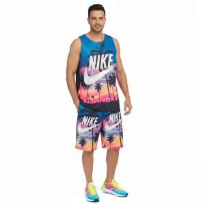 ست رکابی و شلوارک مردانه Nike یقه گرد مدل 49457
