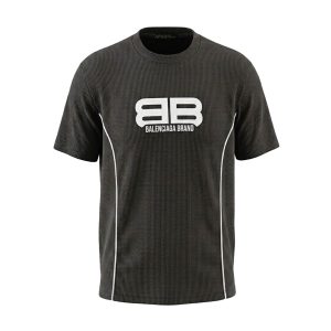 تیشرت Balenciaga یقه گرد مردانه طرح دار مدل 49753