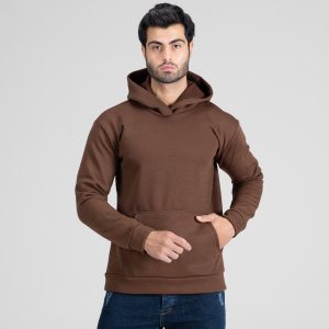 هودی مردانه کلاه دار ساده مدل 48510