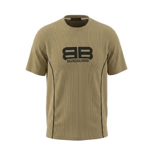تیشرت Balenciaga یقه گرد مردانه طرح دار مدل 49752
