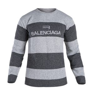 بافت مردانه یقه گرد فری سایز راه راه Balenciaga مدل 49006