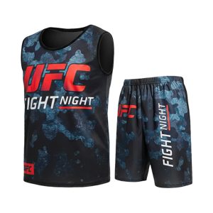 ست رکابی و شلوارک مردانه Ufc یقه گرد مدل 49511