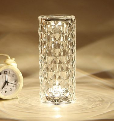 چراغ خواب رومیزی کریستال شارژی مدل 42143